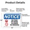 Signmission No Food Or Drink Allowed No Smoking OSHA Notice Sign, Aluminum, 14in W x 10in L, 2PK OS-2PACK-NS-A-1014-L-14576 - alternate 2